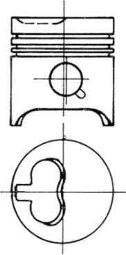 Kolbenschmidt 93648700 - Piston aaoparts.ro