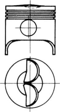 Kolbenschmidt 93145600 - Piston aaoparts.ro