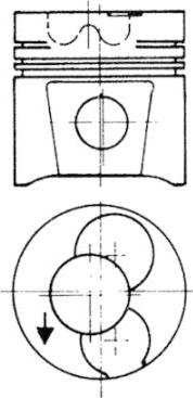 Kolbenschmidt 93118610 - Piston aaoparts.ro