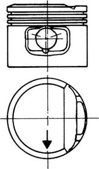 Kolbenschmidt 93117600 - Piston aaoparts.ro