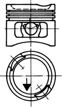Kolbenschmidt 93867710 - Piston aaoparts.ro