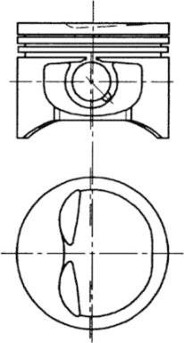 Kolbenschmidt 92317700 - Piston aaoparts.ro