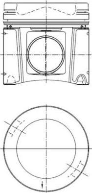 Kolbenschmidt 40448601 - Piston aaoparts.ro