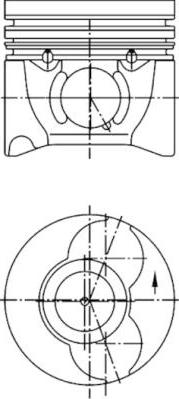 Kolbenschmidt 40405600 - Piston aaoparts.ro