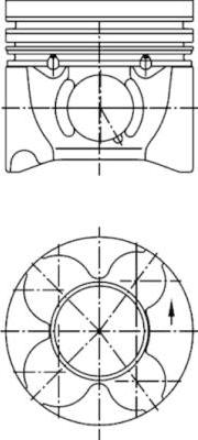 Kolbenschmidt 40406600 - Piston aaoparts.ro