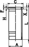 Kolbenschmidt 89924110 - Camasa cilindru aaoparts.ro