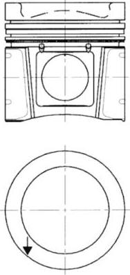 Kolbenschmidt 94931600 - Piston aaoparts.ro