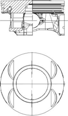 Kolbenschmidt 40199600 - Piston aaoparts.ro