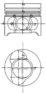 Kolbenschmidt 40465600 - Piston aaoparts.ro