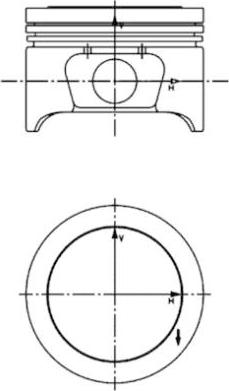 Kolbenschmidt 40161600 - Piston aaoparts.ro