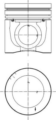 Kolbenschmidt 40100600 - Piston aaoparts.ro