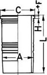 Kolbenschmidt 89186110 - Camasa cilindru aaoparts.ro