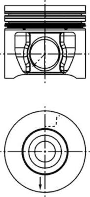 Kolbenschmidt 40830600 - Piston aaoparts.ro