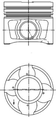 Kolbenschmidt 40356600 - Piston aaoparts.ro