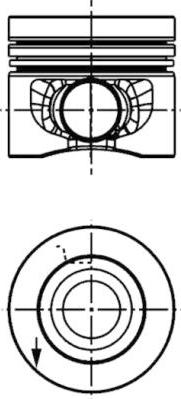 Kolbenschmidt 40558610 - Piston aaoparts.ro