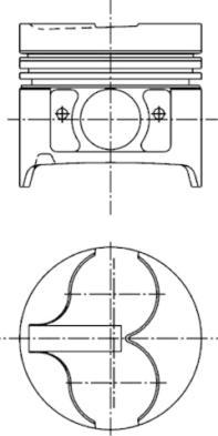 Kolbenschmidt 40300600 - Piston aaoparts.ro