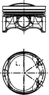 Kolbenschmidt 40251600 - Piston aaoparts.ro