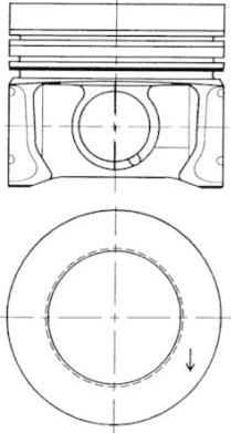 Kolbenschmidt 41095600 - Piston aaoparts.ro