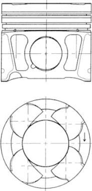 Kolbenschmidt 41070600 - Piston aaoparts.ro