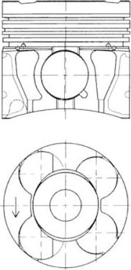 Kolbenschmidt 41286600 - Piston aaoparts.ro