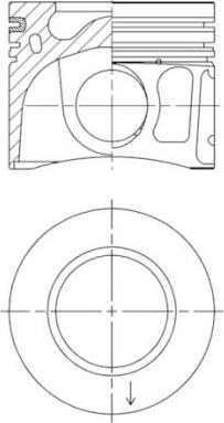 Kolbenschmidt 41252600 - Piston aaoparts.ro