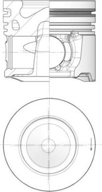 Kolbenschmidt 41253600 - Piston aaoparts.ro