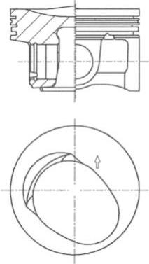 Kolbenschmidt 41257600 - Piston aaoparts.ro