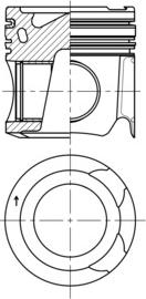 Kolbenschmidt 41276600 - Piston aaoparts.ro