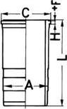 Kolbenschmidt 89563110 - Camasa cilindru aaoparts.ro