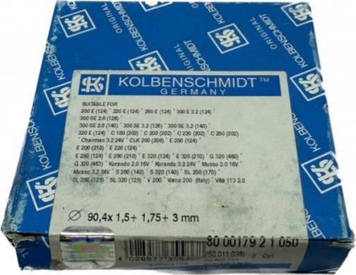 Kolbenschmidt 800017921050 - Set segmenti piston aaoparts.ro