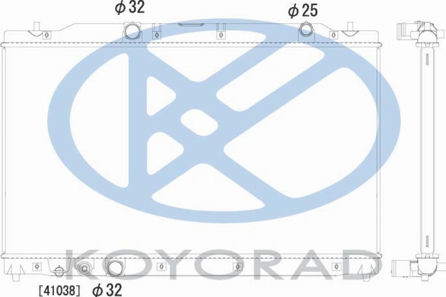 KOYORAD PL083960R - Radiator, racire motor aaoparts.ro