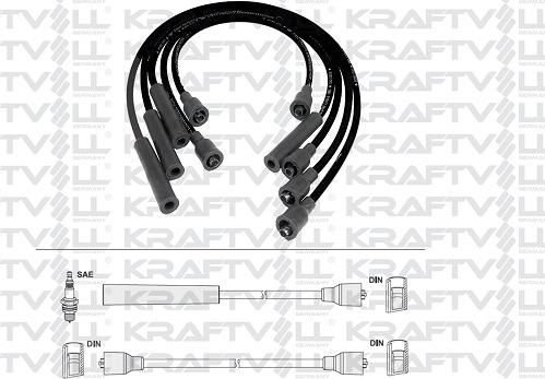 KRAFTVOLL GERMANY 05070200 - Set cablaj aprinder aaoparts.ro