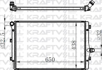 KRAFTVOLL GERMANY 08040001 - Radiator, racire motor aaoparts.ro