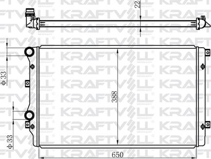 KRAFTVOLL GERMANY 08040030 - Radiator, racire motor aaoparts.ro