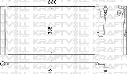 KRAFTVOLL GERMANY 08060092 - Condensator, climatizare aaoparts.ro
