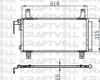 KRAFTVOLL GERMANY 08060033 - Condensator, climatizare aaoparts.ro