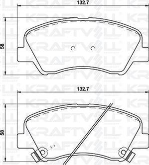 KRAFTVOLL GERMANY 07010090 - Set placute frana,frana disc aaoparts.ro