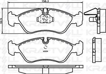 KRAFTVOLL GERMANY 07010008 - Set placute frana,frana disc aaoparts.ro