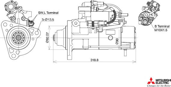 KUTNAK AUTOMOTIVE 723405/M - Starter aaoparts.ro