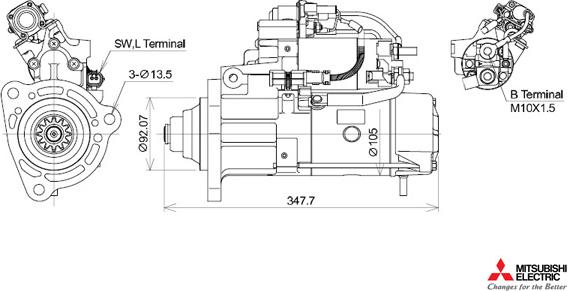 KUTNAK AUTOMOTIVE 723420/M - Starter aaoparts.ro