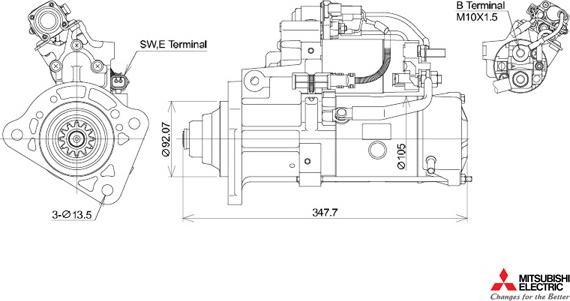 KUTNAK AUTOMOTIVE 723550M - Starter aaoparts.ro