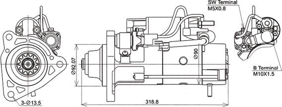 KUTNAK AUTOMOTIVE 723245/M - Starter aaoparts.ro