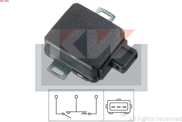 KW 495 066 - Senzor, pozitie clapeta acceleratie aaoparts.ro