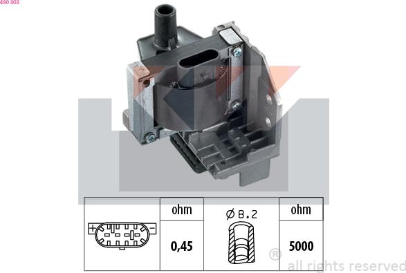 KW 490 303 - Bobina de inductie aaoparts.ro