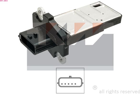 KW 491 245S - Senzor debit aer aaoparts.ro