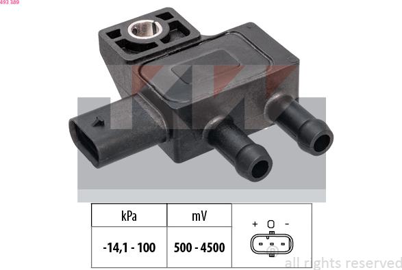 KW 493 389 - Senzor presiune aer aaoparts.ro