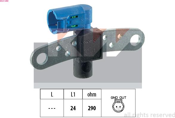 KW 453 540 - Senzor impulsuri, arbore cotit aaoparts.ro