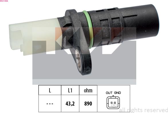 KW 453 555 - Senzor impulsuri, arbore cotit aaoparts.ro
