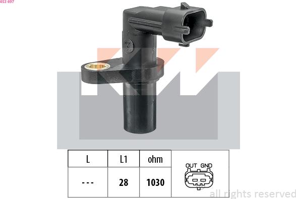 KW 453 697 - Senzor impulsuri, arbore cotit aaoparts.ro