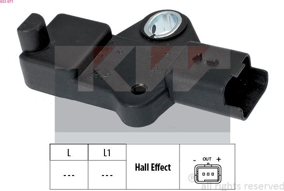KW 453 671 - Senzor impulsuri, arbore cotit aaoparts.ro